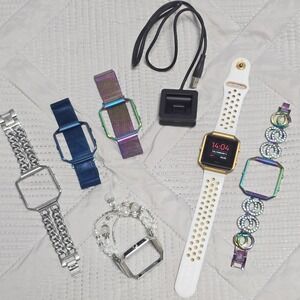 Fitbit Blaze Smart Fitness Watch with Charger and 5 Extra Bands Bundle